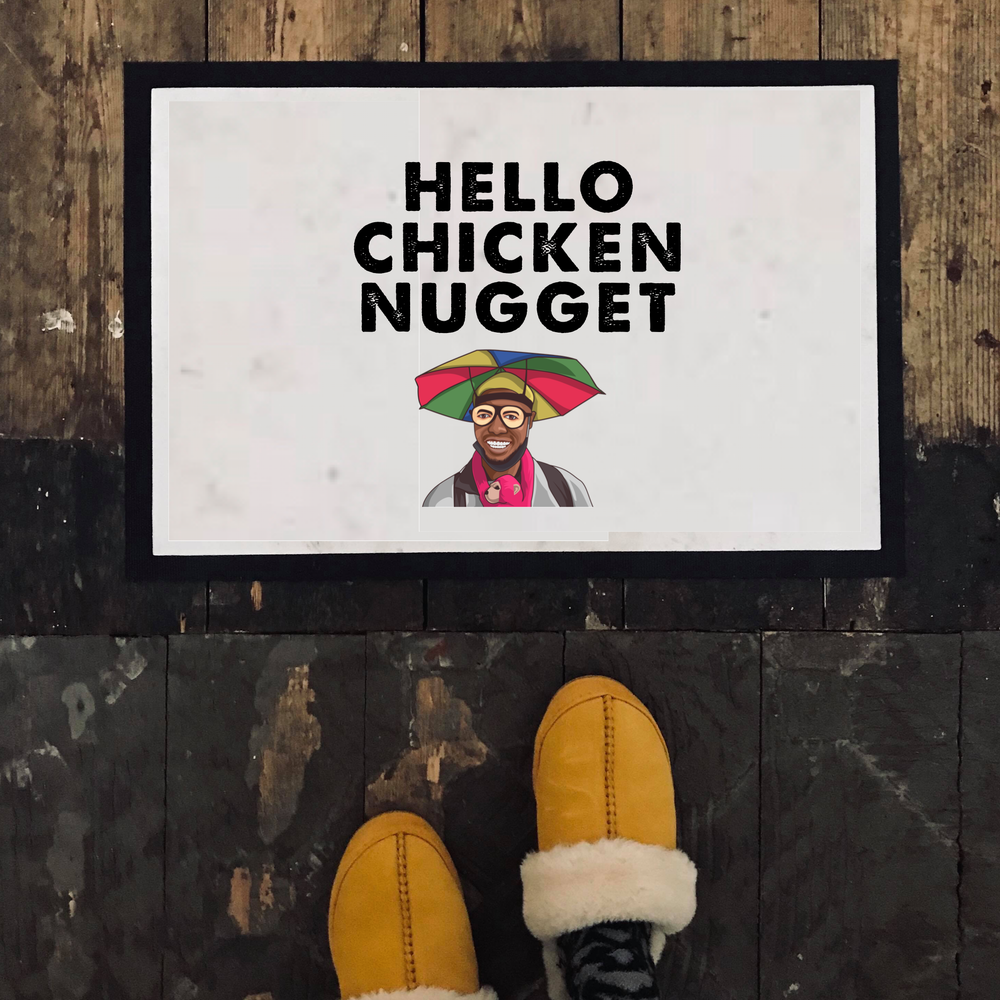 Hello Chicken Nugget Door Mat #1 image